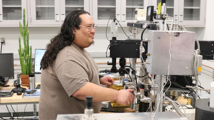 Erick Cano in CSI lab