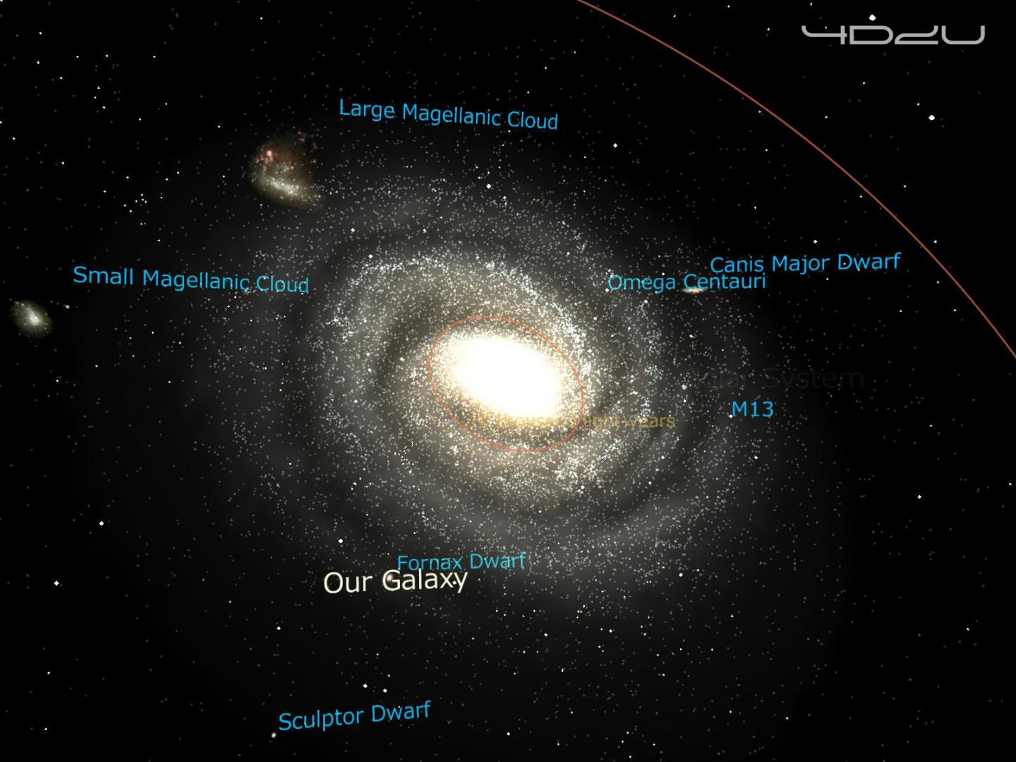 The Milky Way Galaxy Visualized in Mitaka