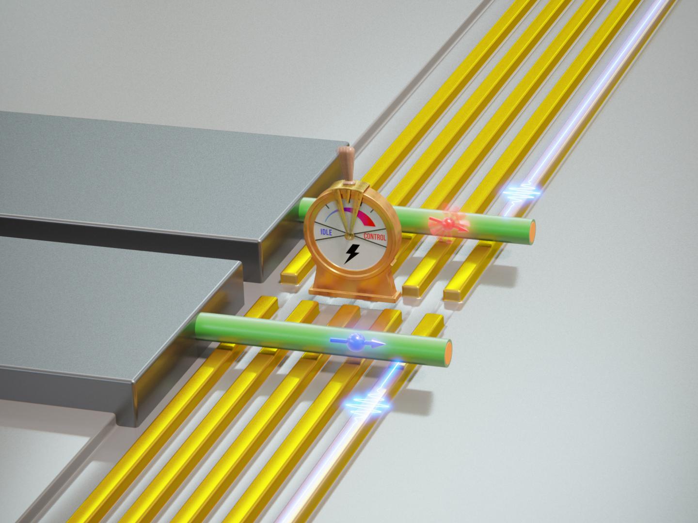 Electrically switchable qubit