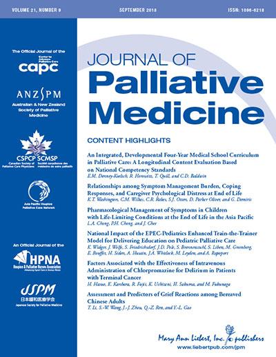 <I>Journal of Palliative Medicine</I>
