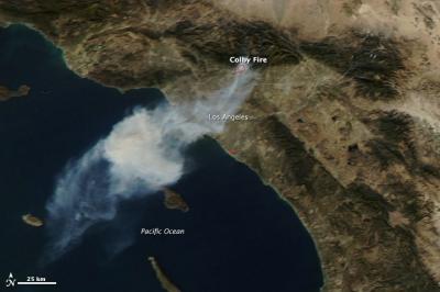 Aqua Image of Colby Fire