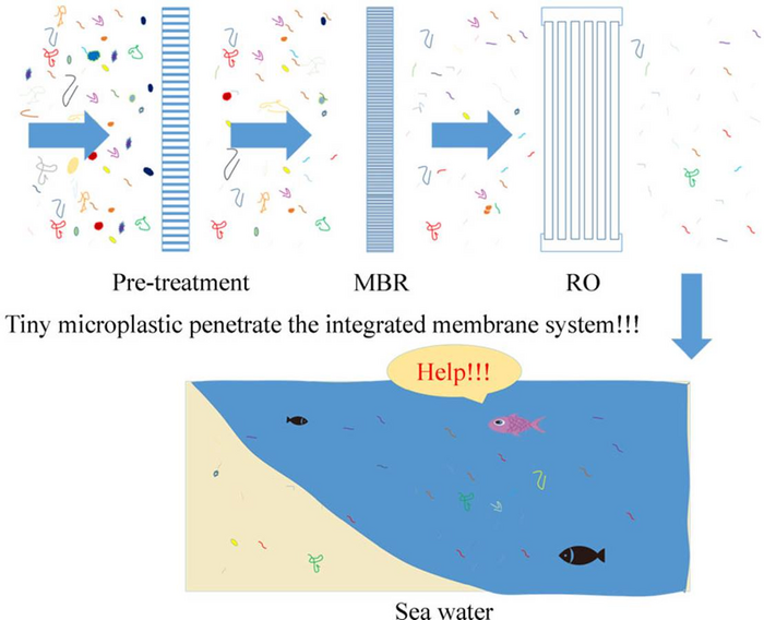 Reveal the fate of microplastics in a coastal wastewater treatment plant by the integrated membrane system