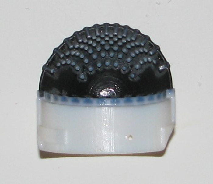 Cut-through section of 3Dprinted fingertip