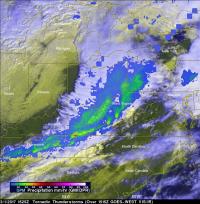 GPM and GOES-West Measure Rainfall of Mar. 1 storm