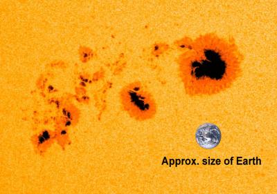 1 of the Largest Sunspots in the Last 9 Years