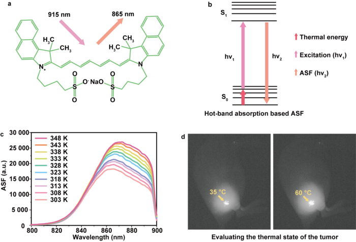 HBA ASF of ICG and its application in thermal sensing imaging