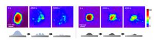 Nanoplastic particles degrade differently under different conditions