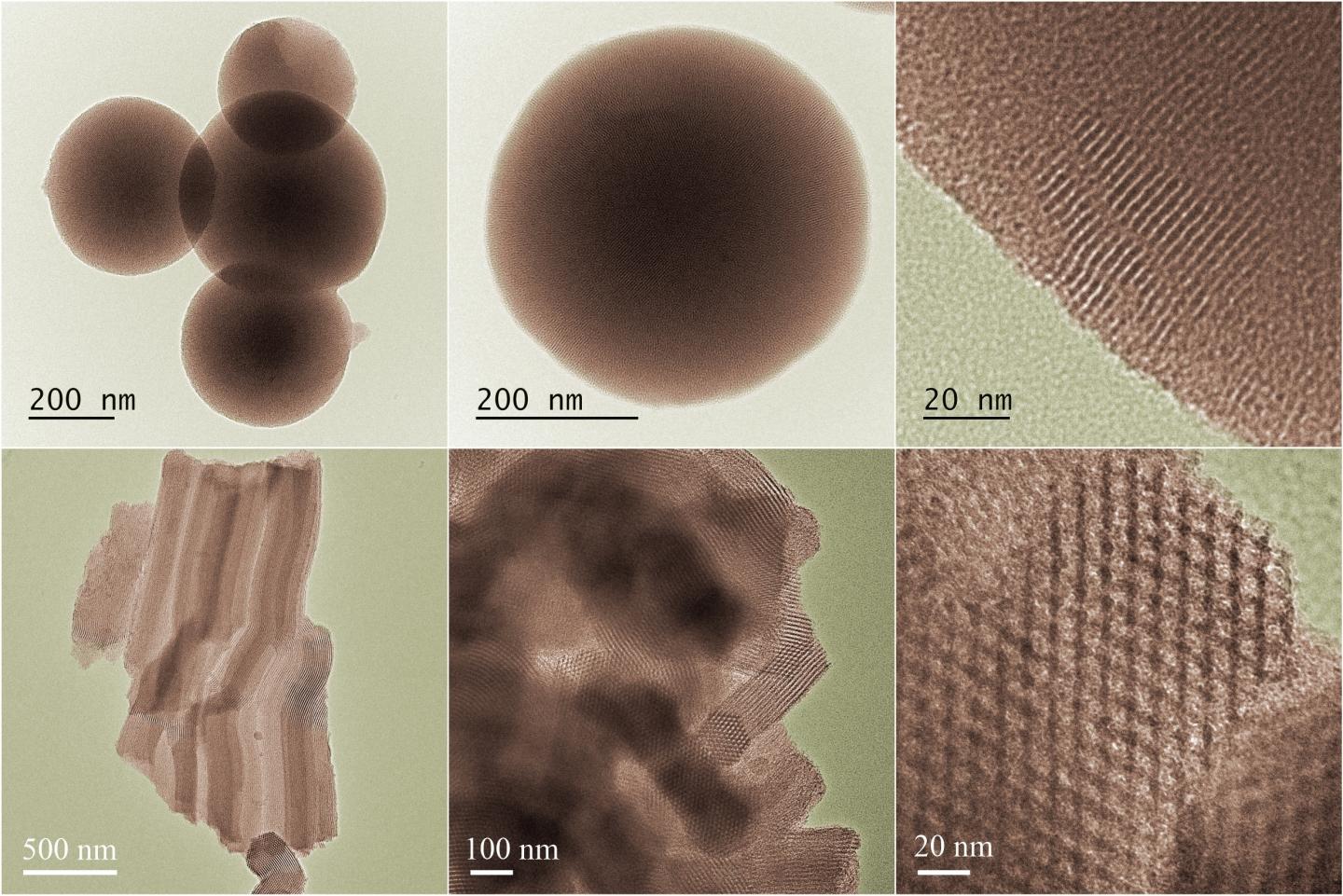Solid silica solvents covered with molecular anchors