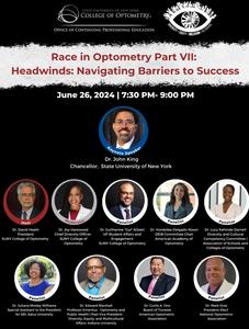 SUNY College of Optometry Race in Optometry Webinar VII