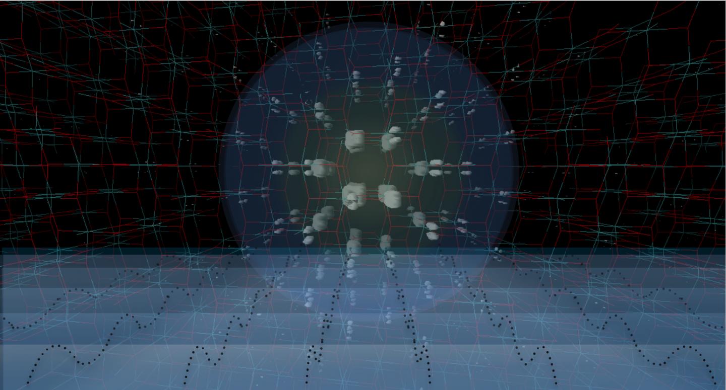 Illustration of the Exciton of TiO2 Interacting with a Propagating Coherent Acoustic Wave