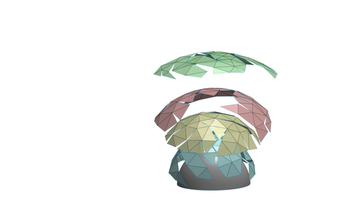 Kirigami Helmet with Nacre-like Architecture