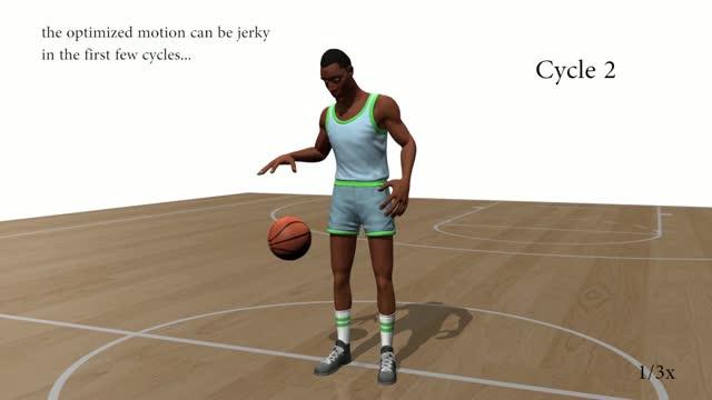 Animated Characters Learn to Dribble Basketball 2