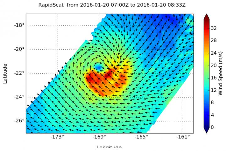 RapidScat Image of Victor