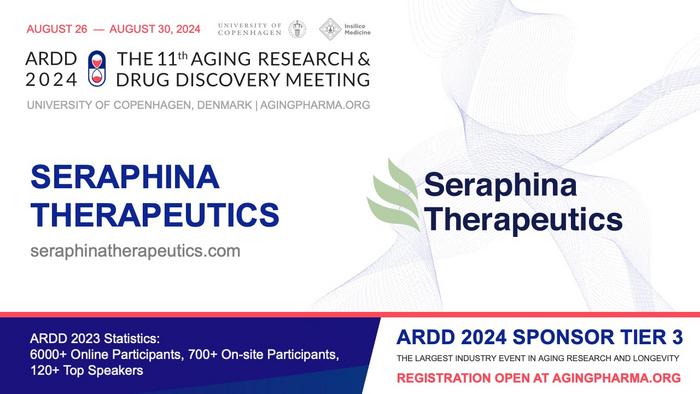 Announcing Seraphina Therapeutics as Tier 3 Sponsor of ARDD 2024