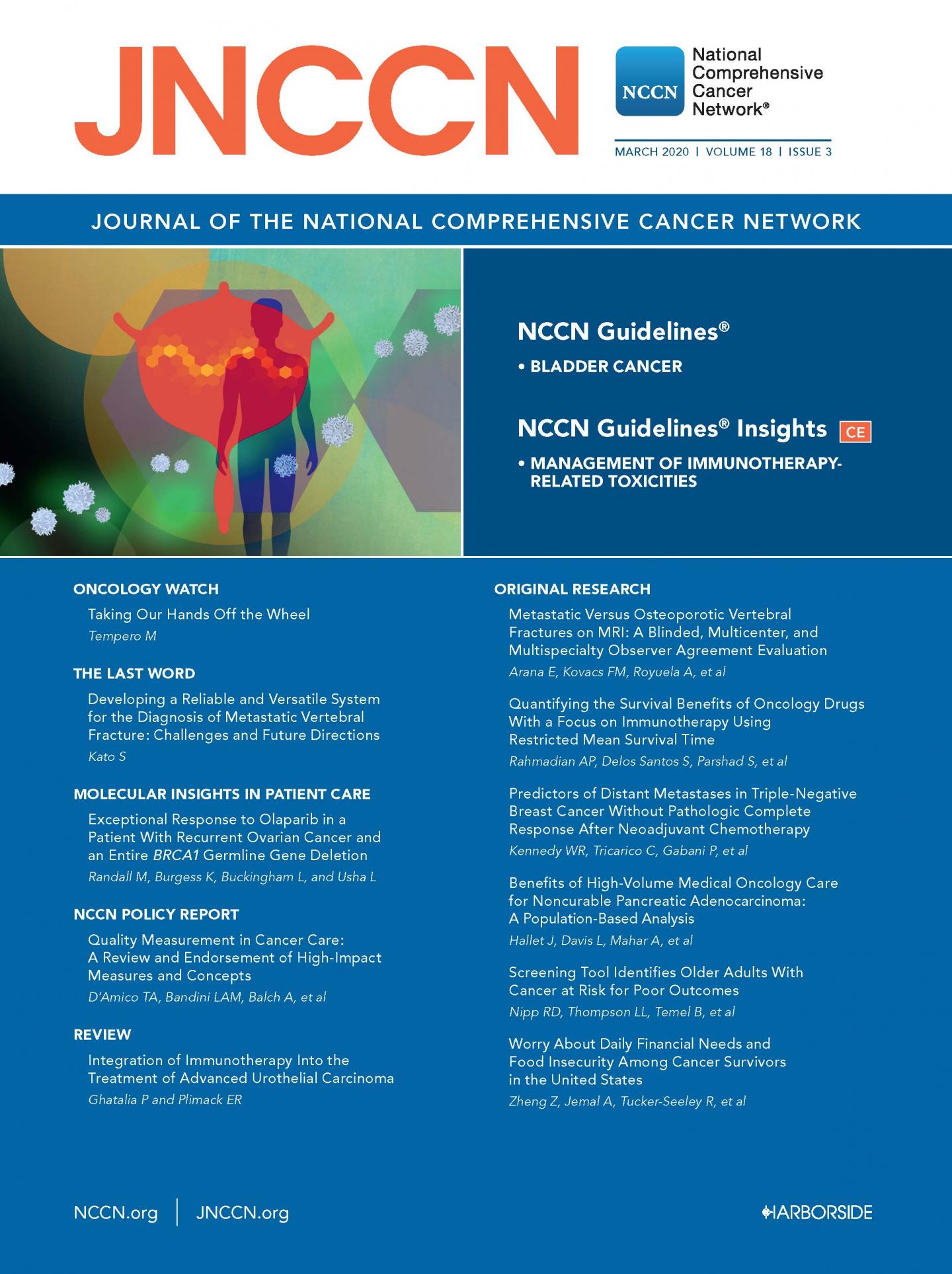 JNCCN March 2020 Cover