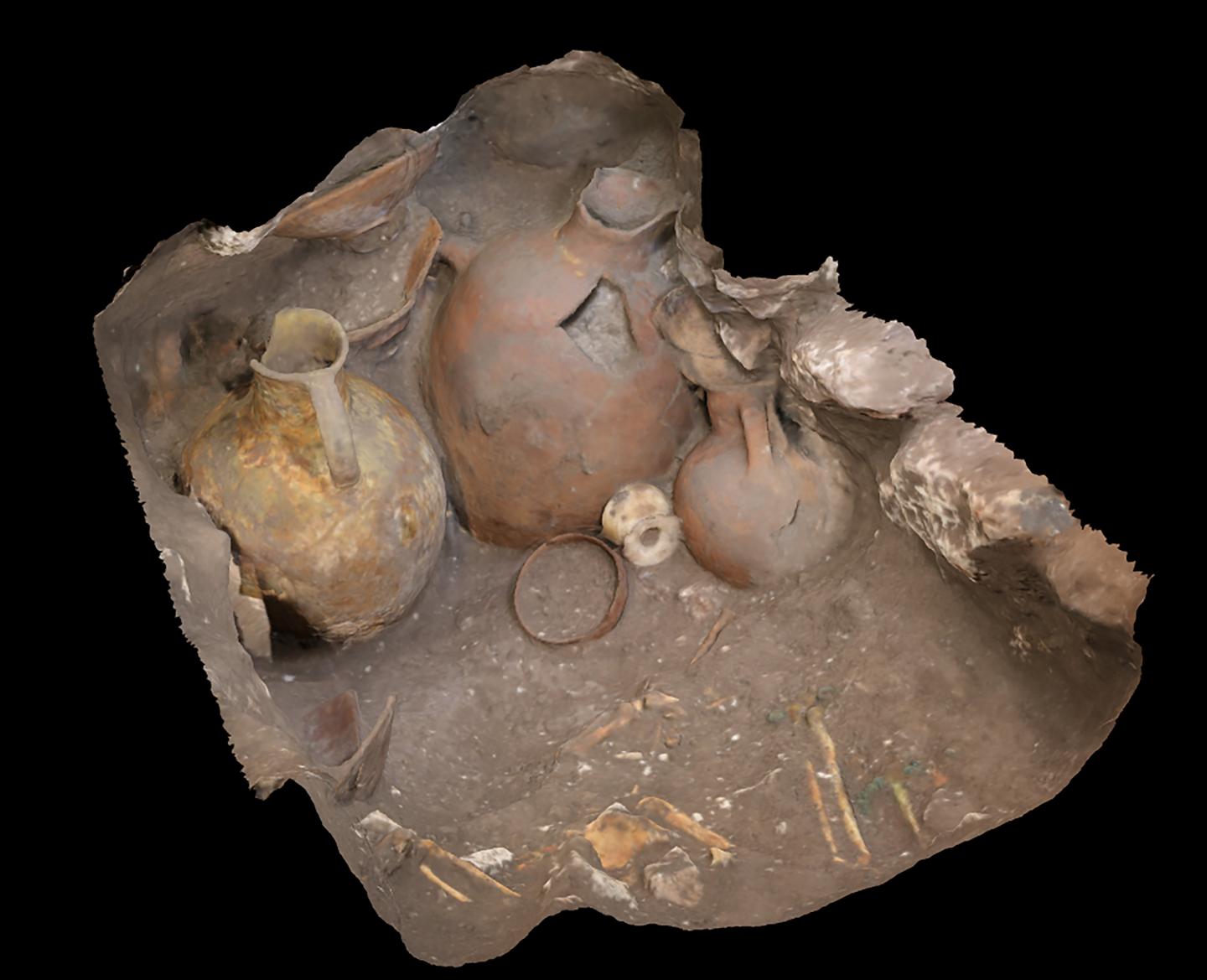 3D reconstruction of Grave 50 from Megiddo (Area H).