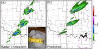 Radar-Indicated Hail versus Hail Predicted by Ensemble Computer Forecasts