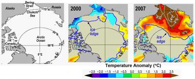 Summer Sea Surface Temperatures Increase