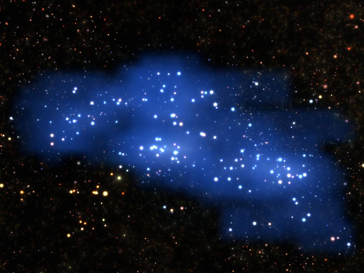 Astronomers Find a Massive Galaxy Supercluster in the Early Universe