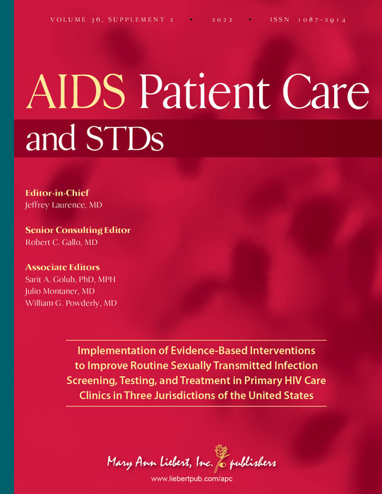 AIDS Patient Care and STDs [IMAGE] | EurekAlert! Science News Releases