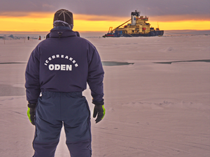 Icebreaker Oden in the Arctic.