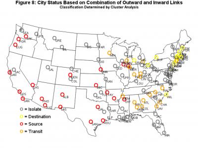 Map of Cocaine Trafficking by Cities