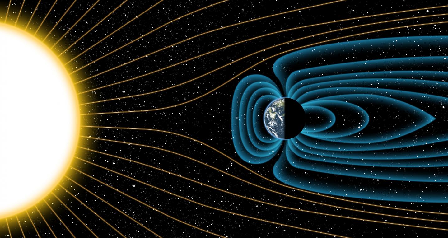 Earth's Magnetic Field Protecting the Atmosphere