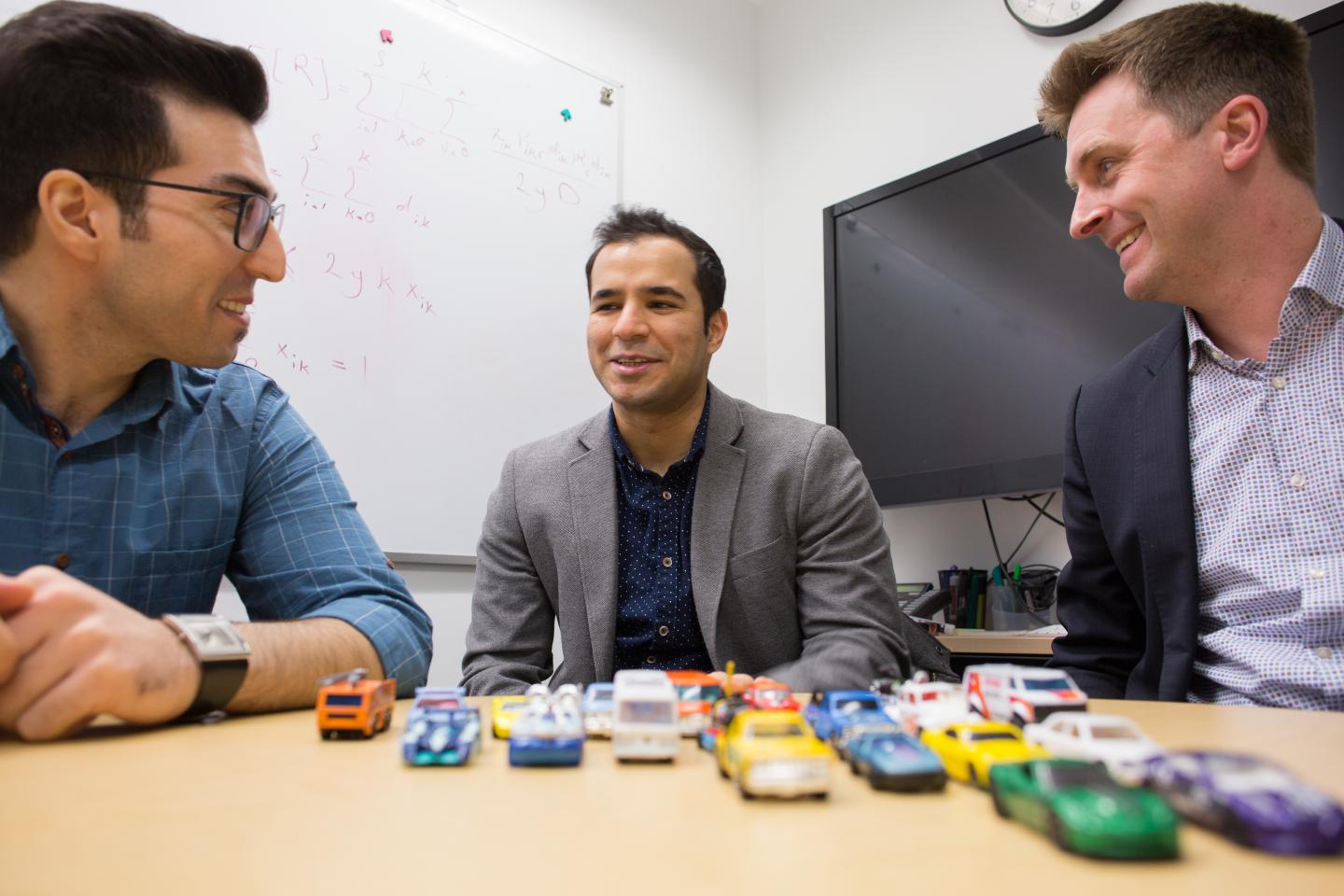 Sina Bahrami, Mehdi Nourinejad and Professor Matthew Roorda