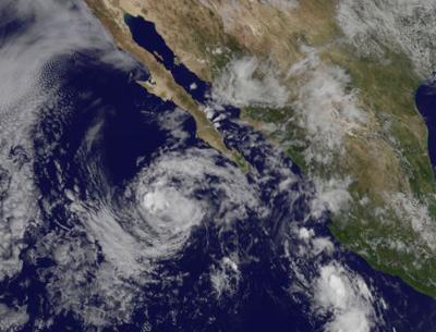 Tropical Storm Marty off the Baja