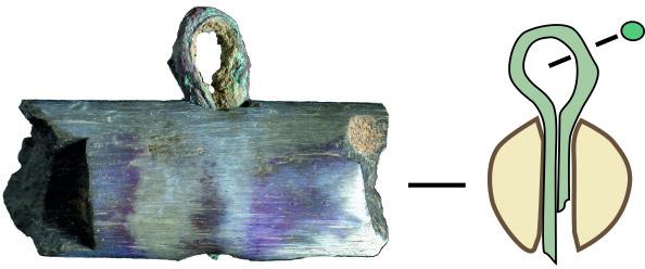 Bone Fragment with a Bronze Suspension Loop