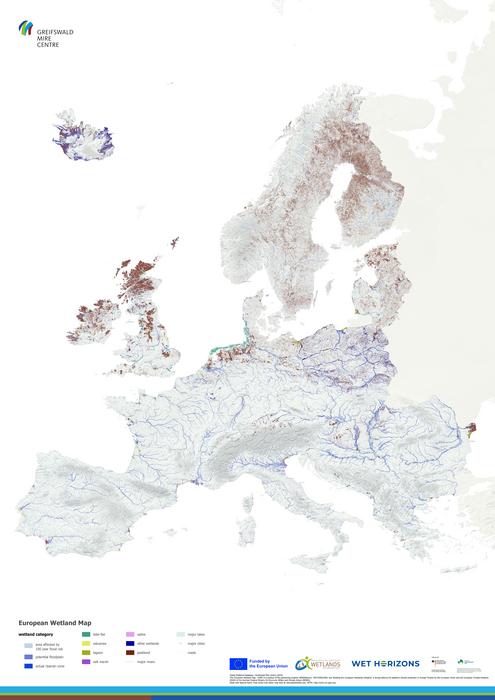 The European Wetlands Map - Europe