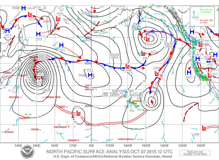 National Weather Service Map of Oho