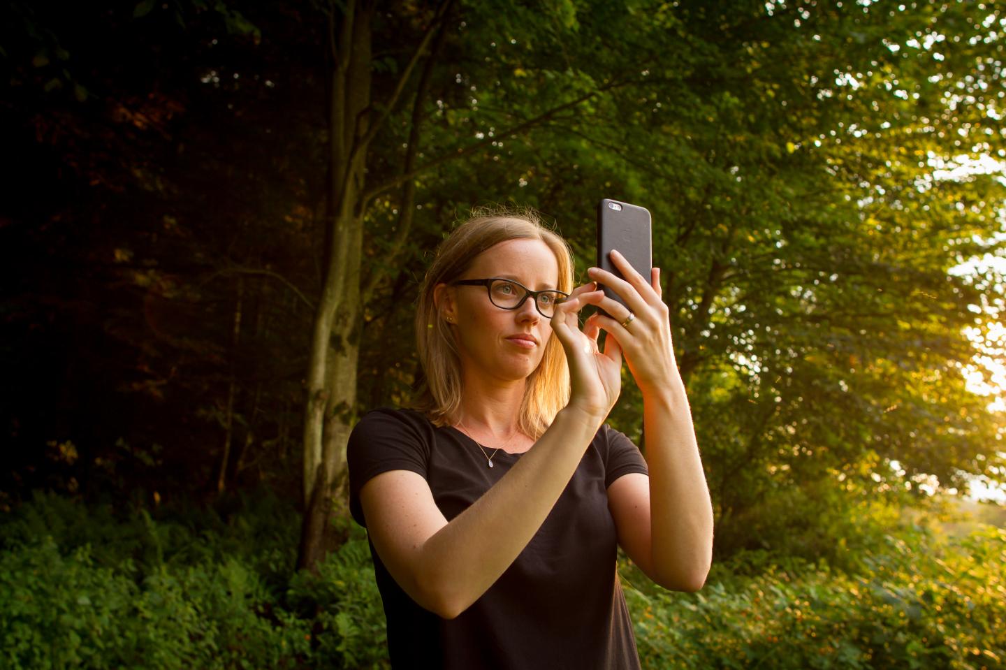 University of Vermont scientist Laura Sonter takes a selfie