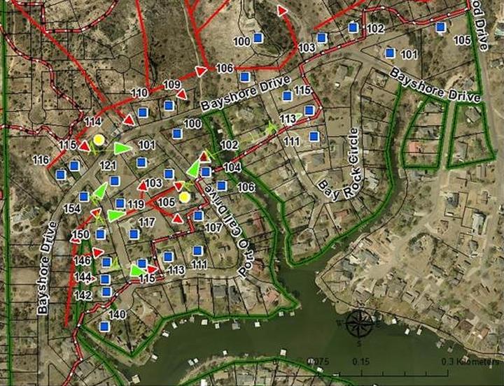 Map Showing Behavior of 2011 Amarillo, TX, Wildland Fire