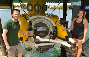 Luke Tornabene with submersible