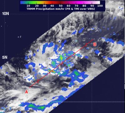 NASA's TRMM Satellite Passed over Tropical Depression 26W