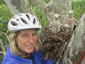 Author with Nestlings