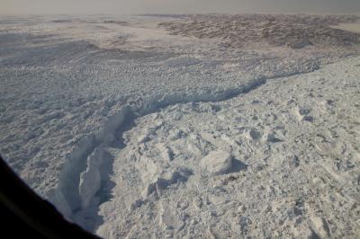 Calving Front of Greenland's Jakobshavn Glacier