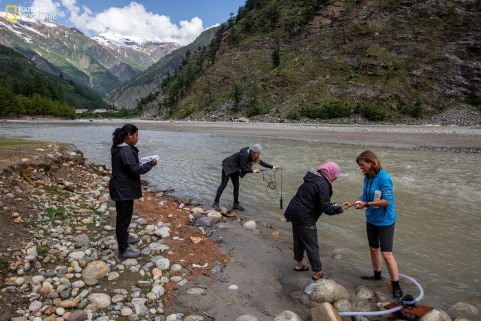 The water team in Rishikesh, Uttarakhand