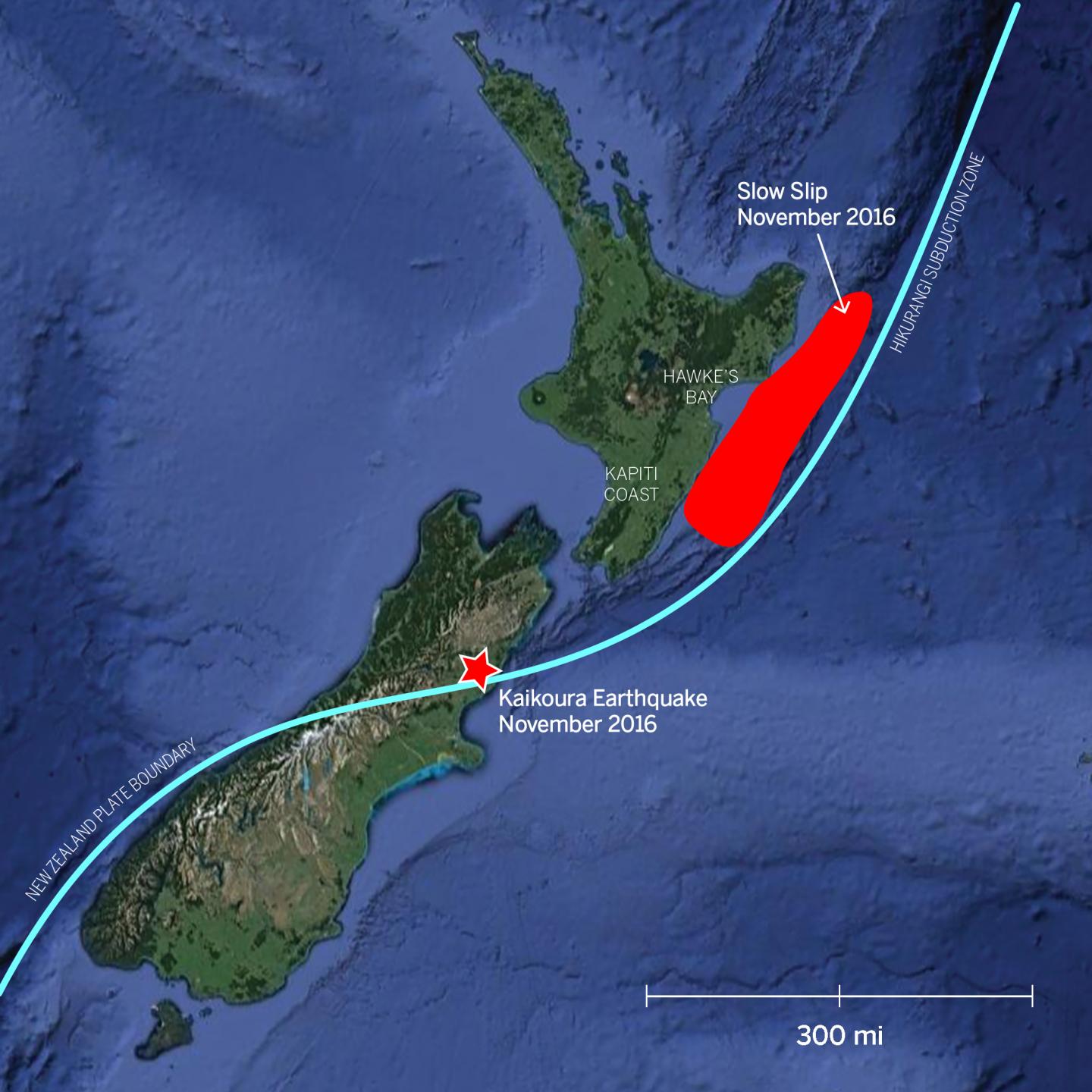 Earthquake and Slow Slip Map