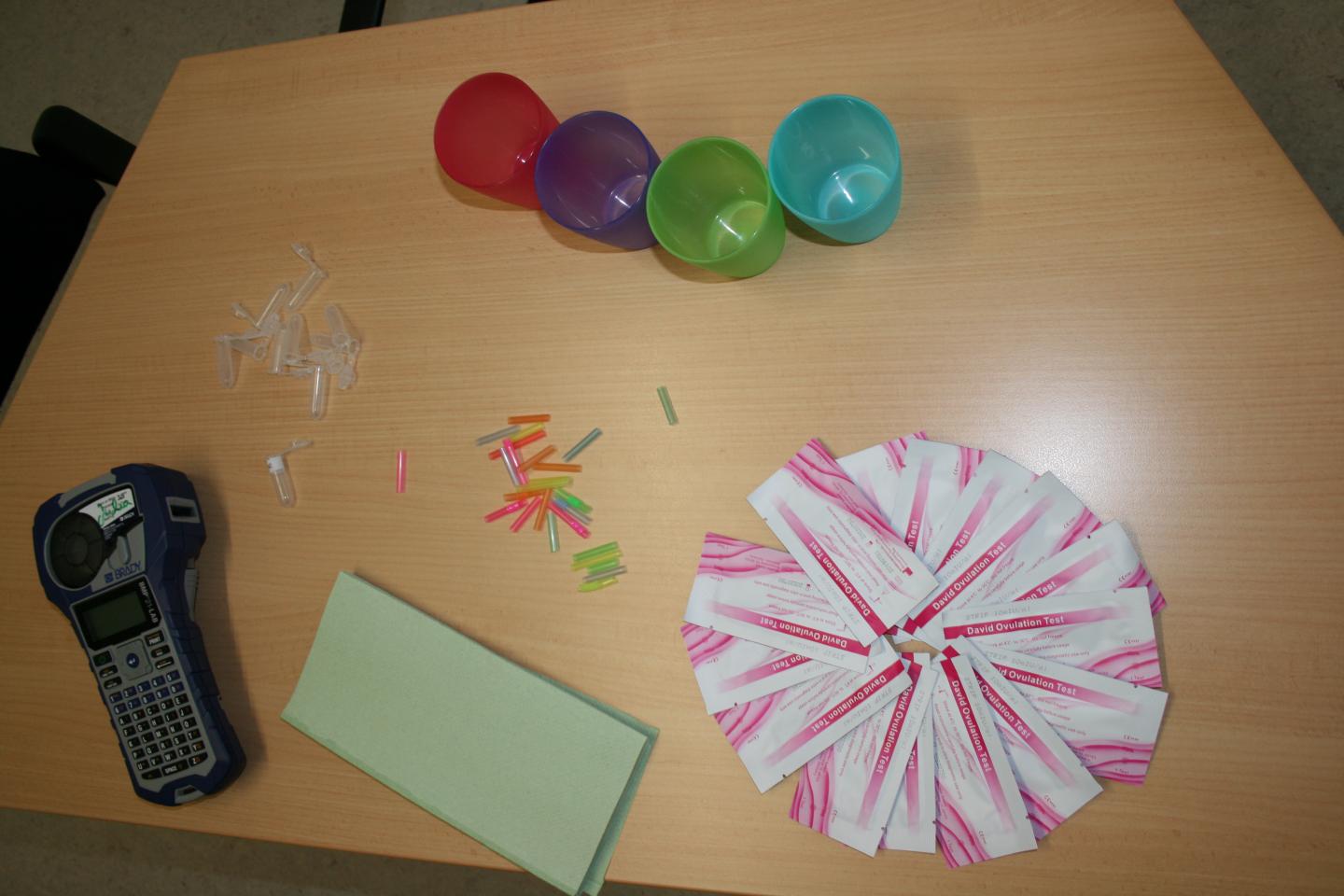 Table with Cups and Sachets