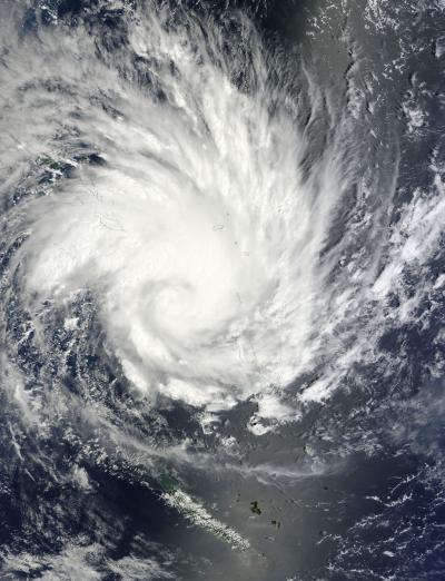 NASA MODIS Image of Cyclone Yasi