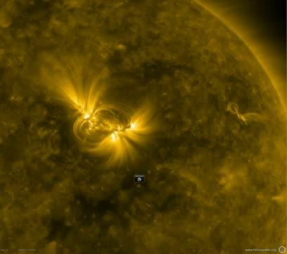 Extreme Ultraviolet View of Solar Active Region