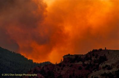 Waldo Canyon Fire -- from Garden of the Gods