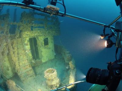 Lionfish near Sunken Ship