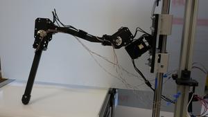 Single-leg robot walking