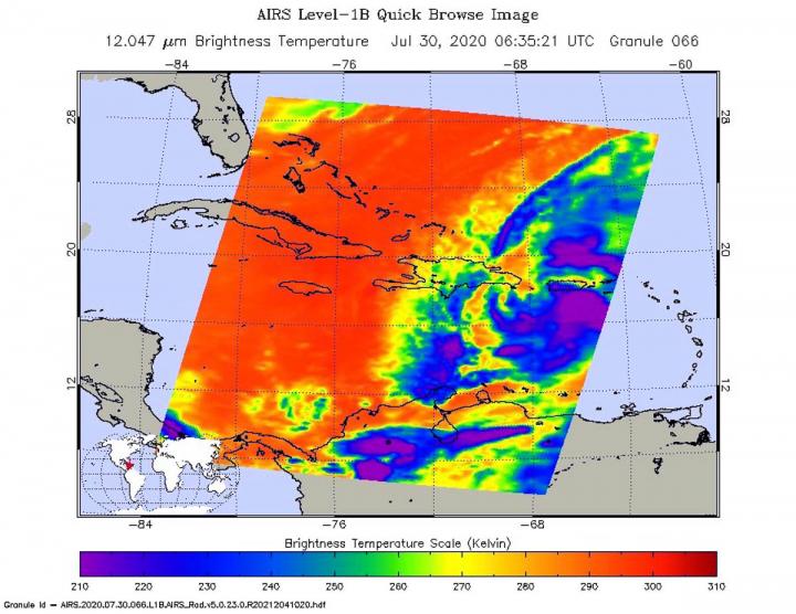 AIRS Image of Isaias