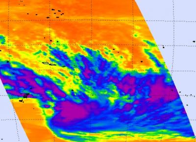 NASA Infrared Image of Tropical Storm 11P