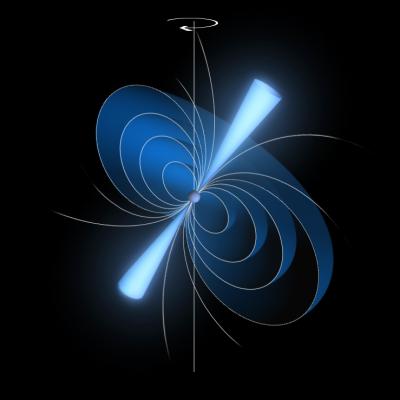 Artist's Impression of a Pulsar in Radio-Bright Mode