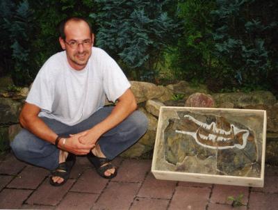 Markus Poschmann with the Fossil